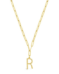 Braided Initial Pendant Necklace Necklace Sterling Forever Gold R 