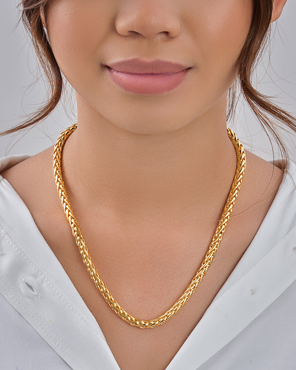 New 18K gold plated necklace | Necklace, Gold plated necklace, Necklace  brands