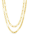 Shirin Layered Chain Necklace Necklace Sterling Forever Gold 