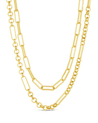 Shirin Layered Chain Necklace Necklace Sterling Forever Gold 
