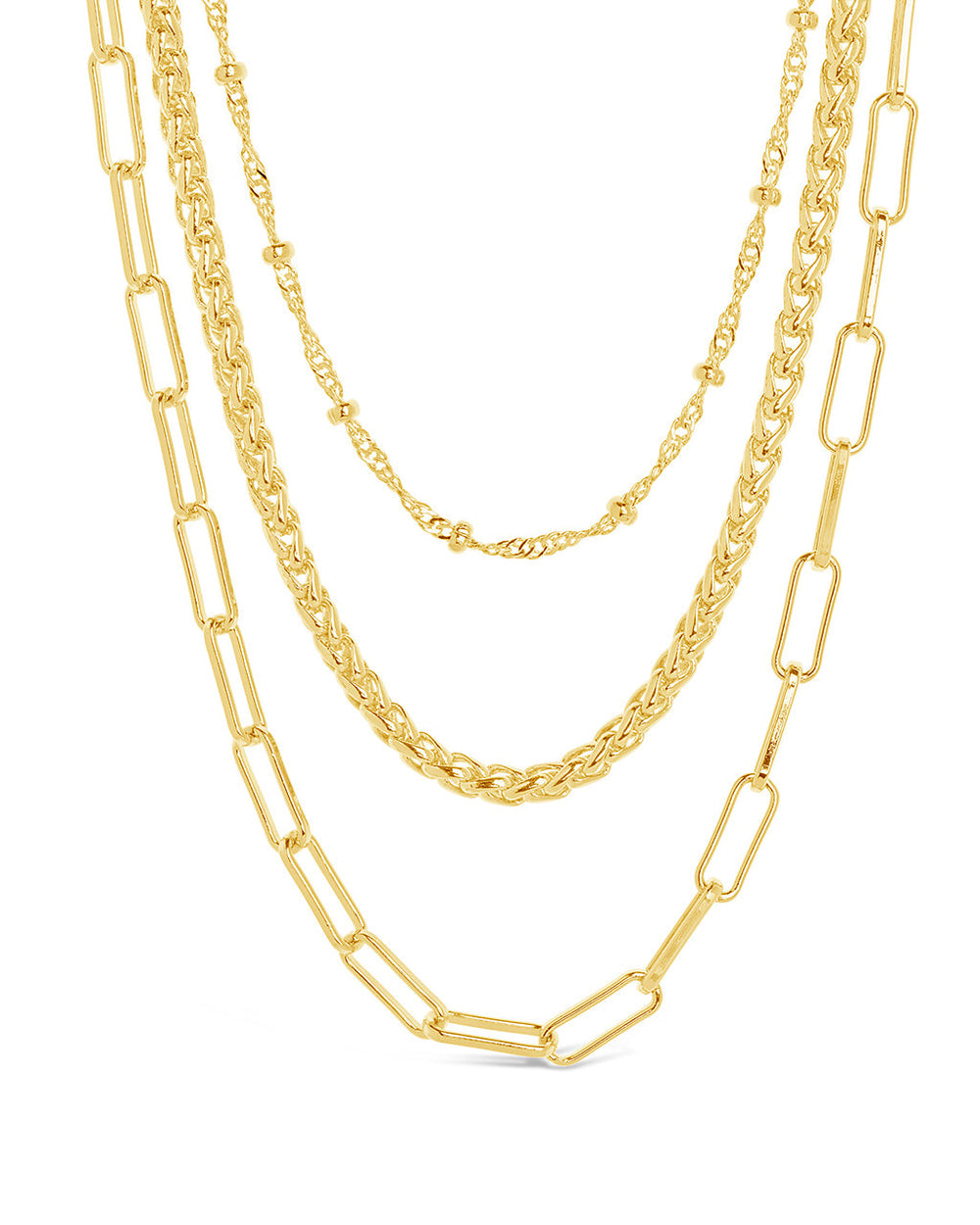 Parisa Layered Chain Necklace Necklace Sterling Forever 