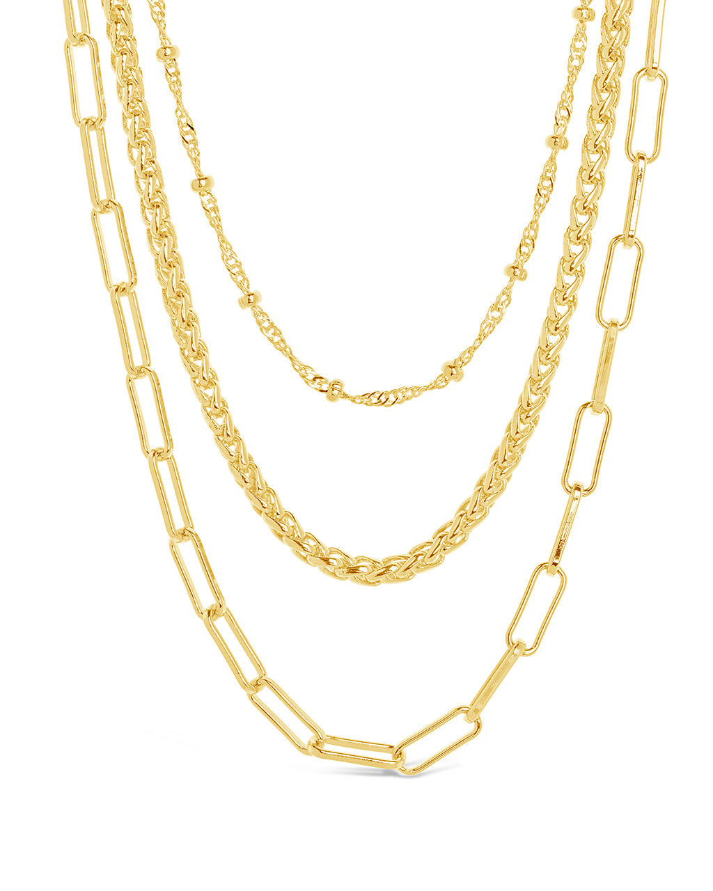 Parisa Layered Chain Necklace Necklace Sterling Forever 