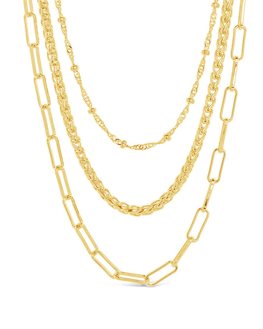 Parisa Layered Chain Necklace Necklace Sterling Forever 