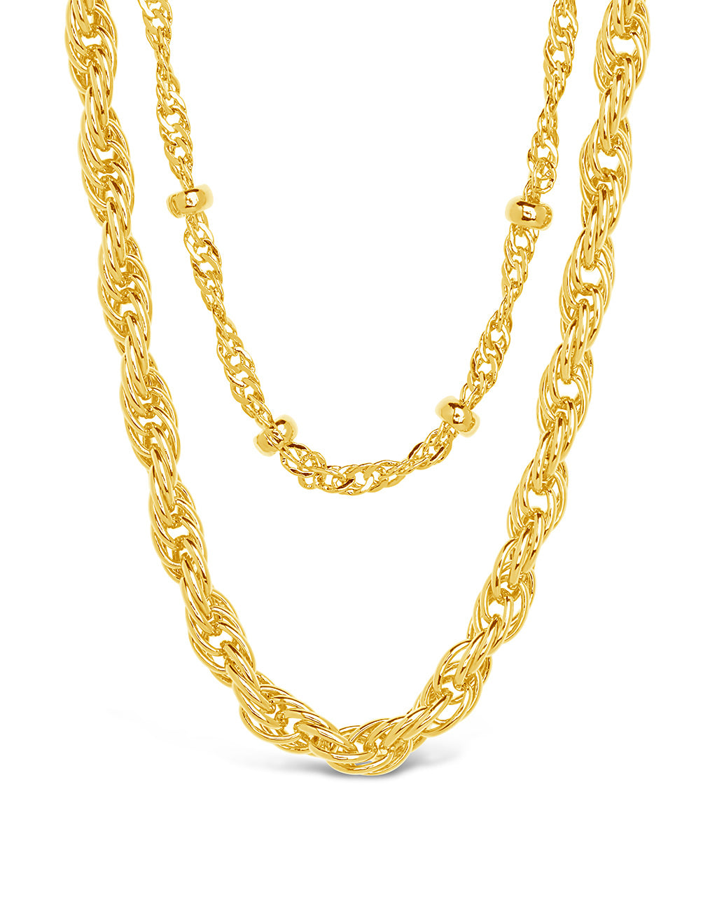 Raya Layered Chain Necklace Necklace Sterling Forever Gold 