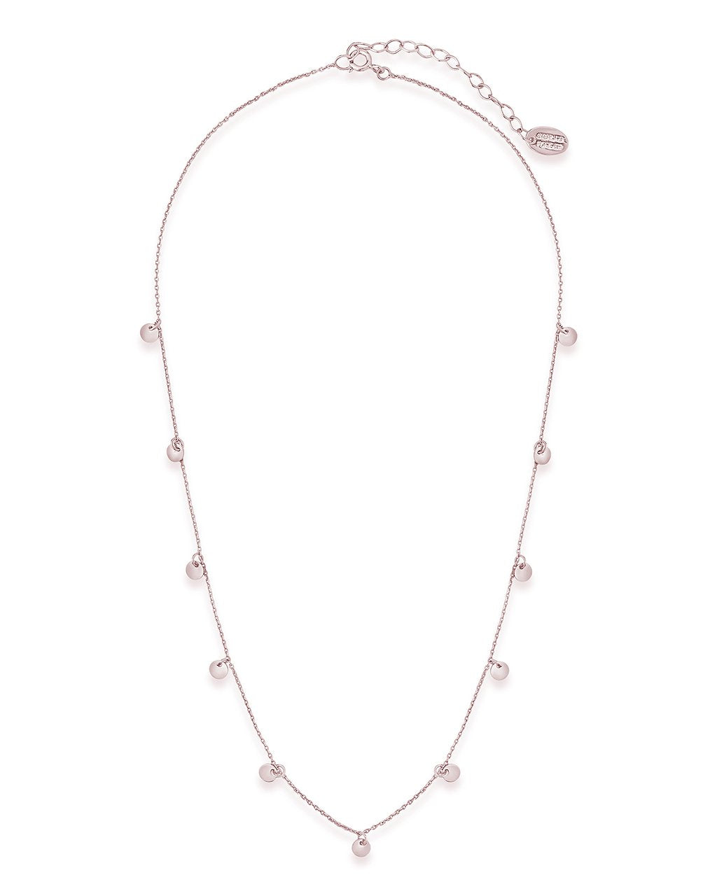 Multi Charm Disk Necklace - Sterling Forever