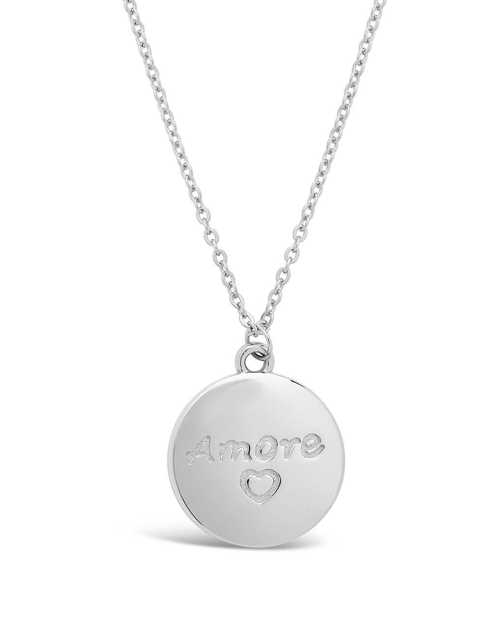 Sterling Silver Amore Pendant Necklace - Sterling Forever