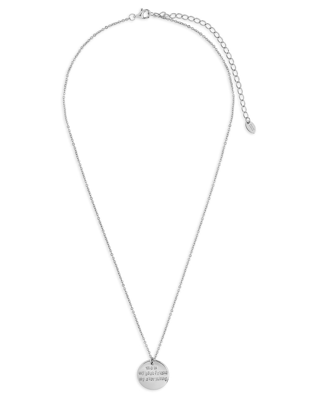 Sterling Silver Mom, My Best Friend Pendant Necklace - Sterling Forever