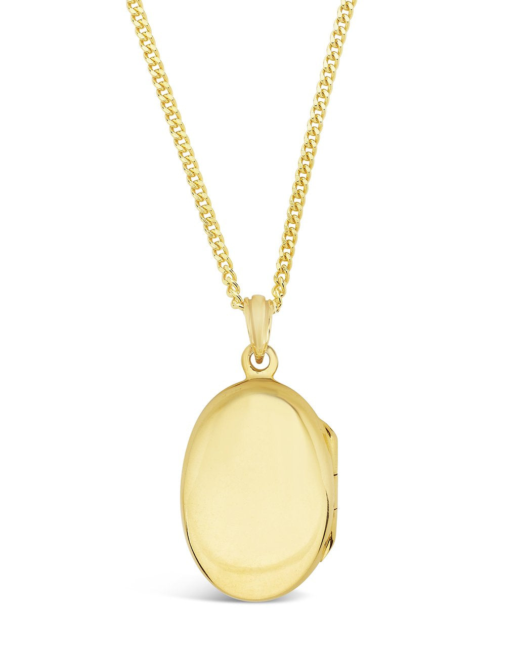 Sterling Silver Round Locket Necklace Necklace Sterling Forever 