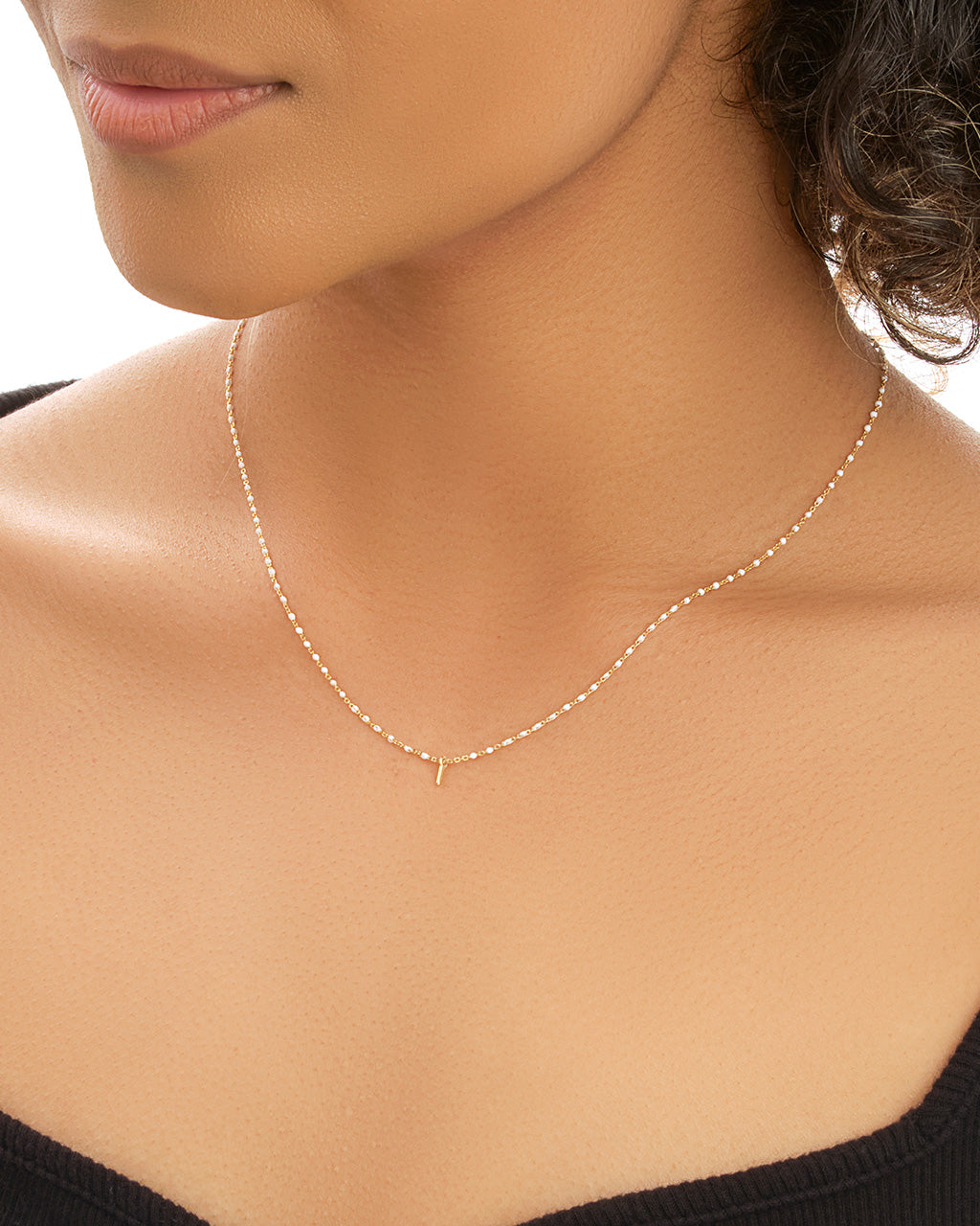 Sterling Silver Pastel Beaded Charm Necklace Necklace Sterling Forever 