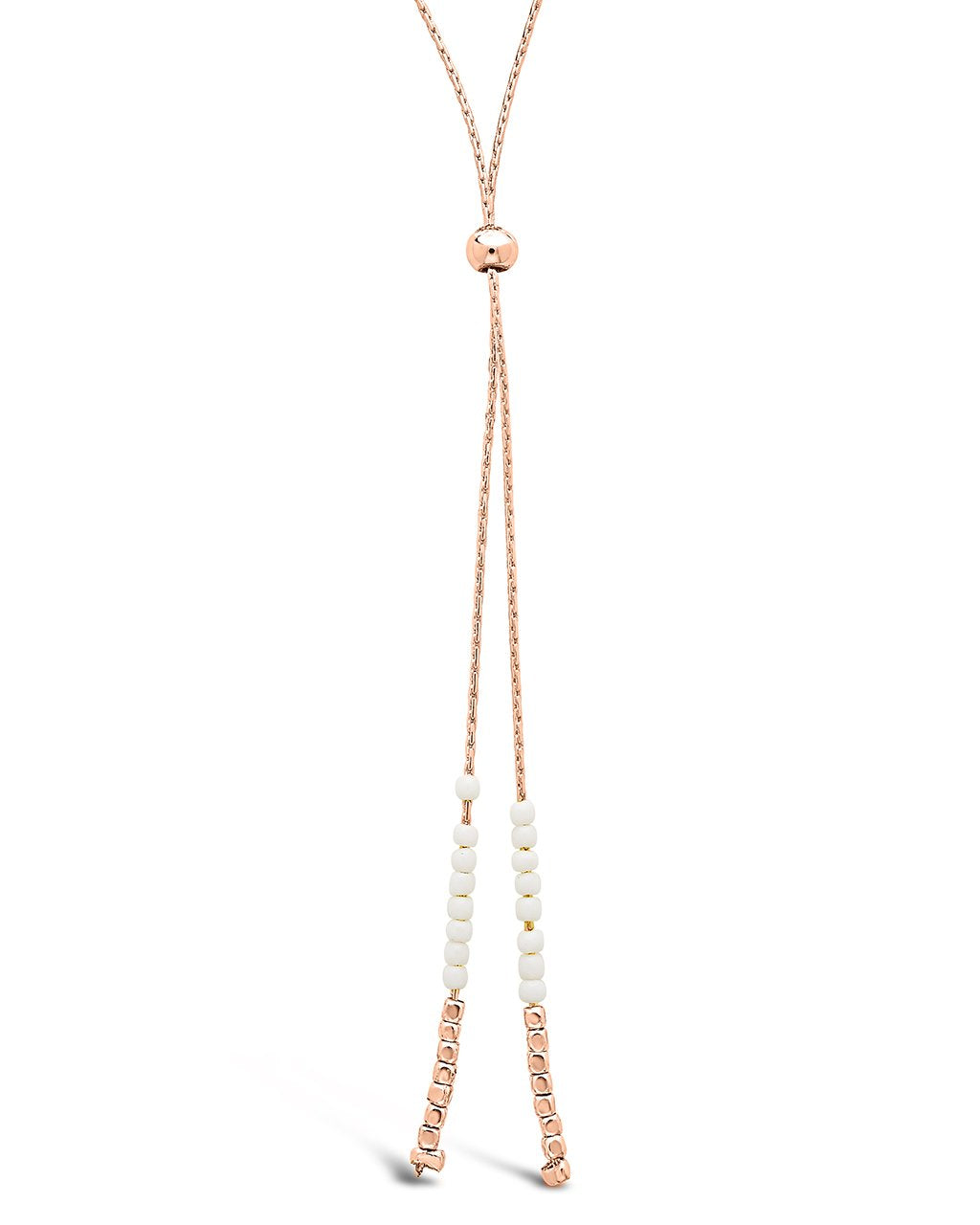 Beaded Sliding Bolo Necklace - Sterling Forever