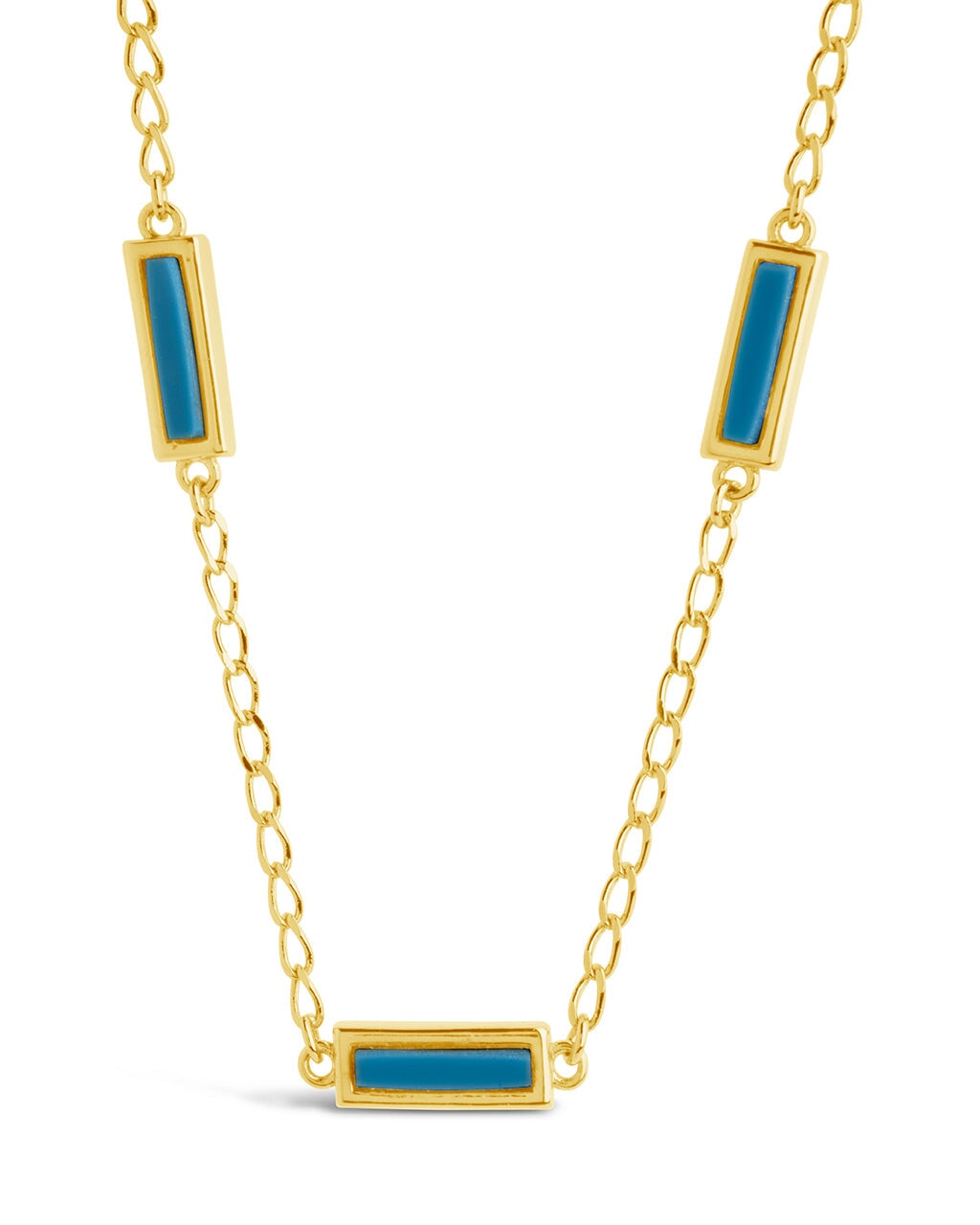 Pavati Necklace Necklace Sterling Forever Gold Turquoise 