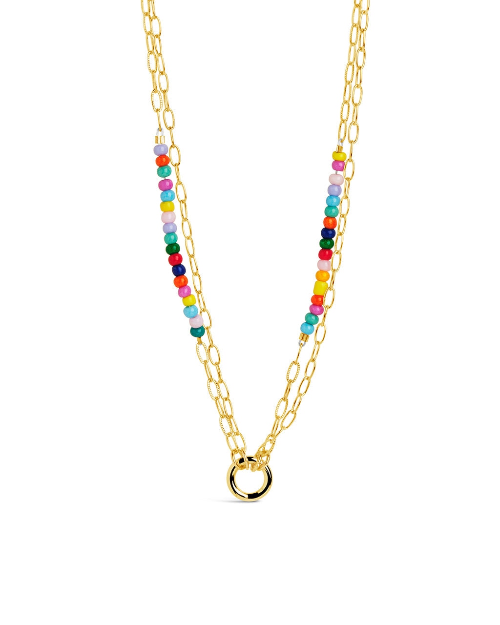 Iridiana Beaded Necklace Necklace Sterling Forever Gold 