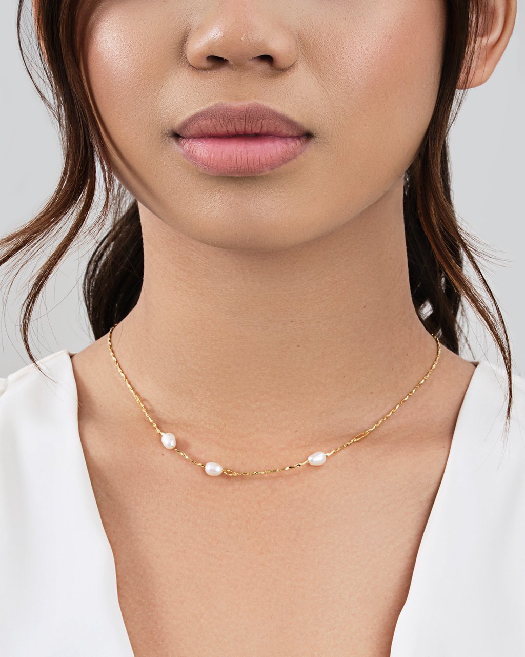 Dainty Pearl Drop Necklace - Susan Shaw