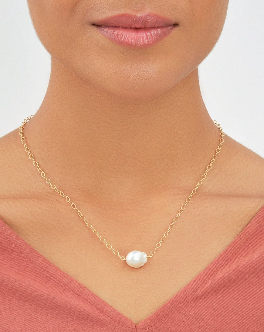 Medium Pearl Pendant Necklace Necklace Sterling Forever 