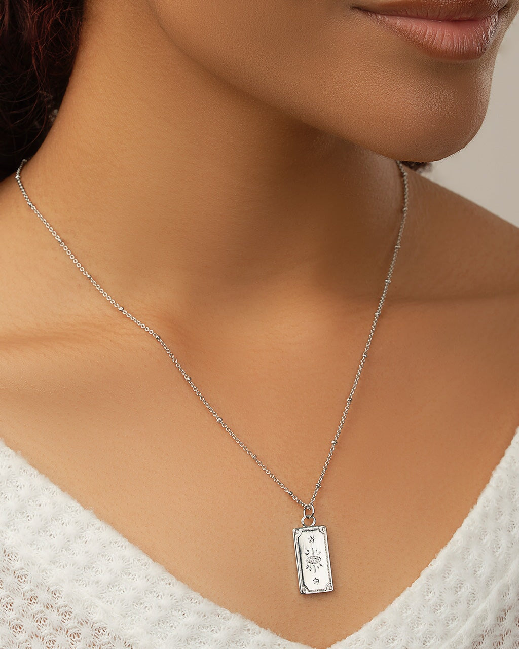 The Lovers Tarot Card Necklace Necklace Sterling Forever 