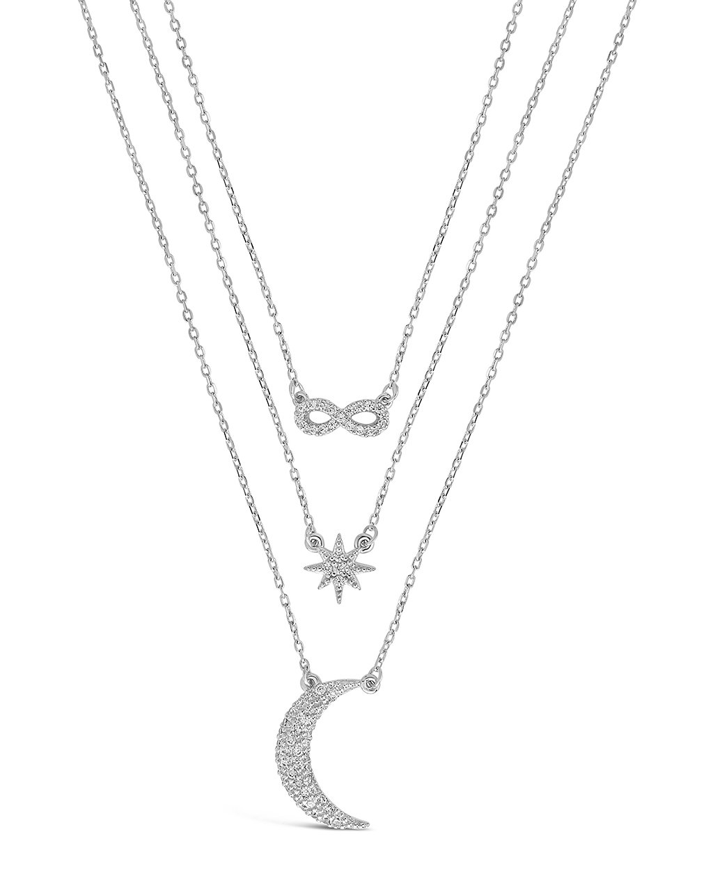 CZ Celestial Infinity Necklace - Sterling Forever