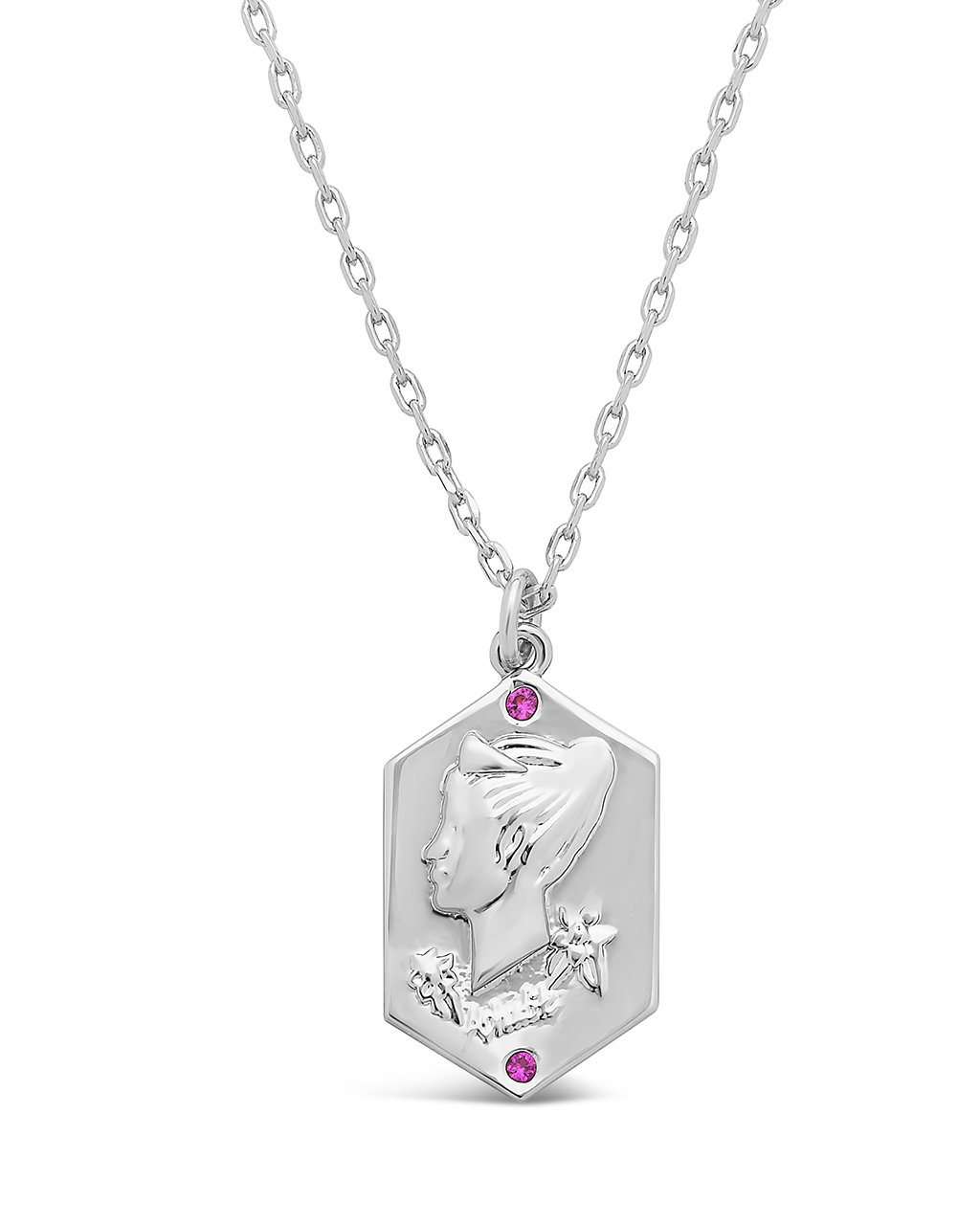 Aphrodite Raised Pendant Necklace Sterling Forever Silver