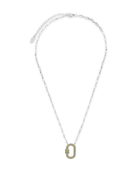 Pave CZ Carabiner Lock Necklace Necklace Sterling Forever