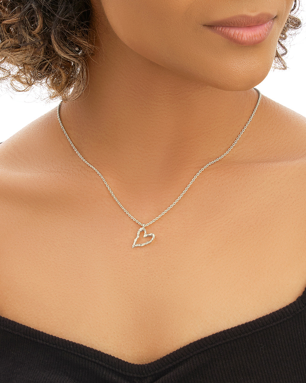 Amia Heart Pendant Necklace Sterling Forever 