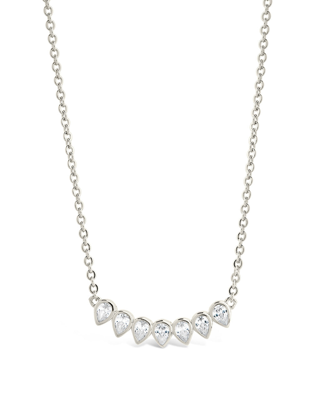 Teardrop Arch Pendant Necklace Necklace Sterling Forever Silver 