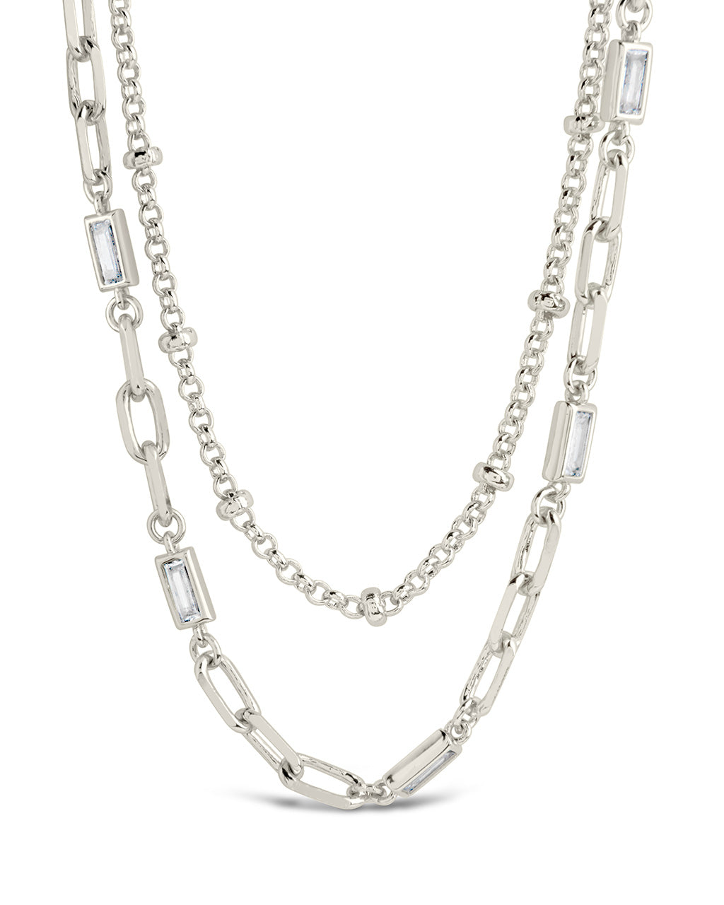Palmer Layered Necklace Necklace Sterling Forever Silver 