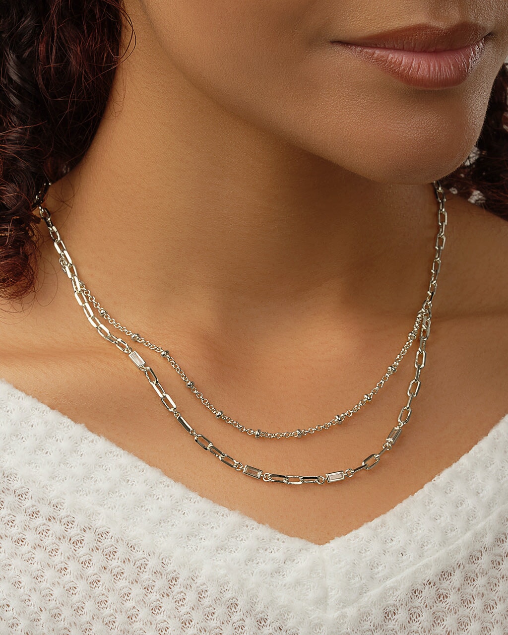 Palmer Layered Necklace Necklace Sterling Forever 