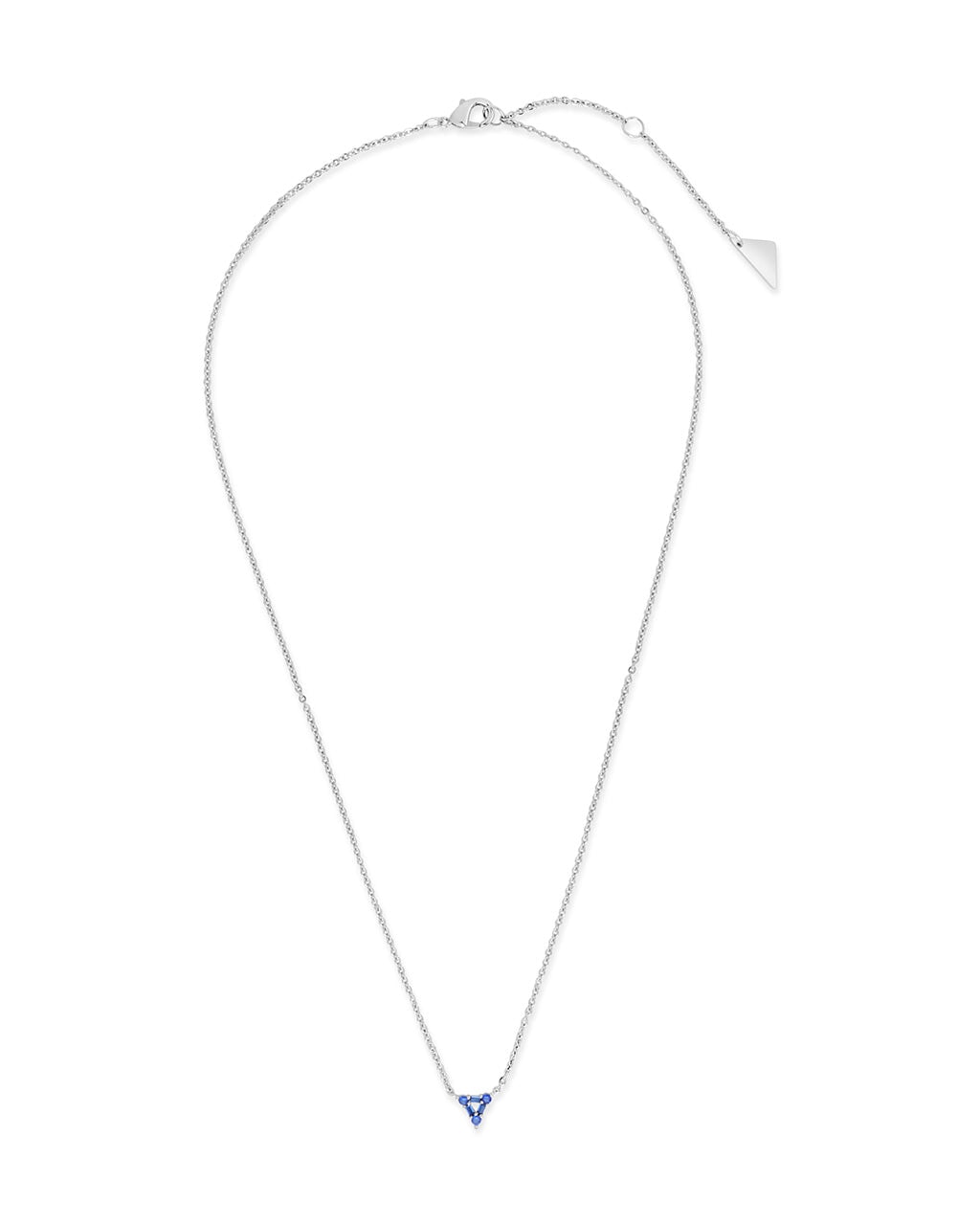 CZ Trinity Triangle Necklace Necklace Sterling Forever 
