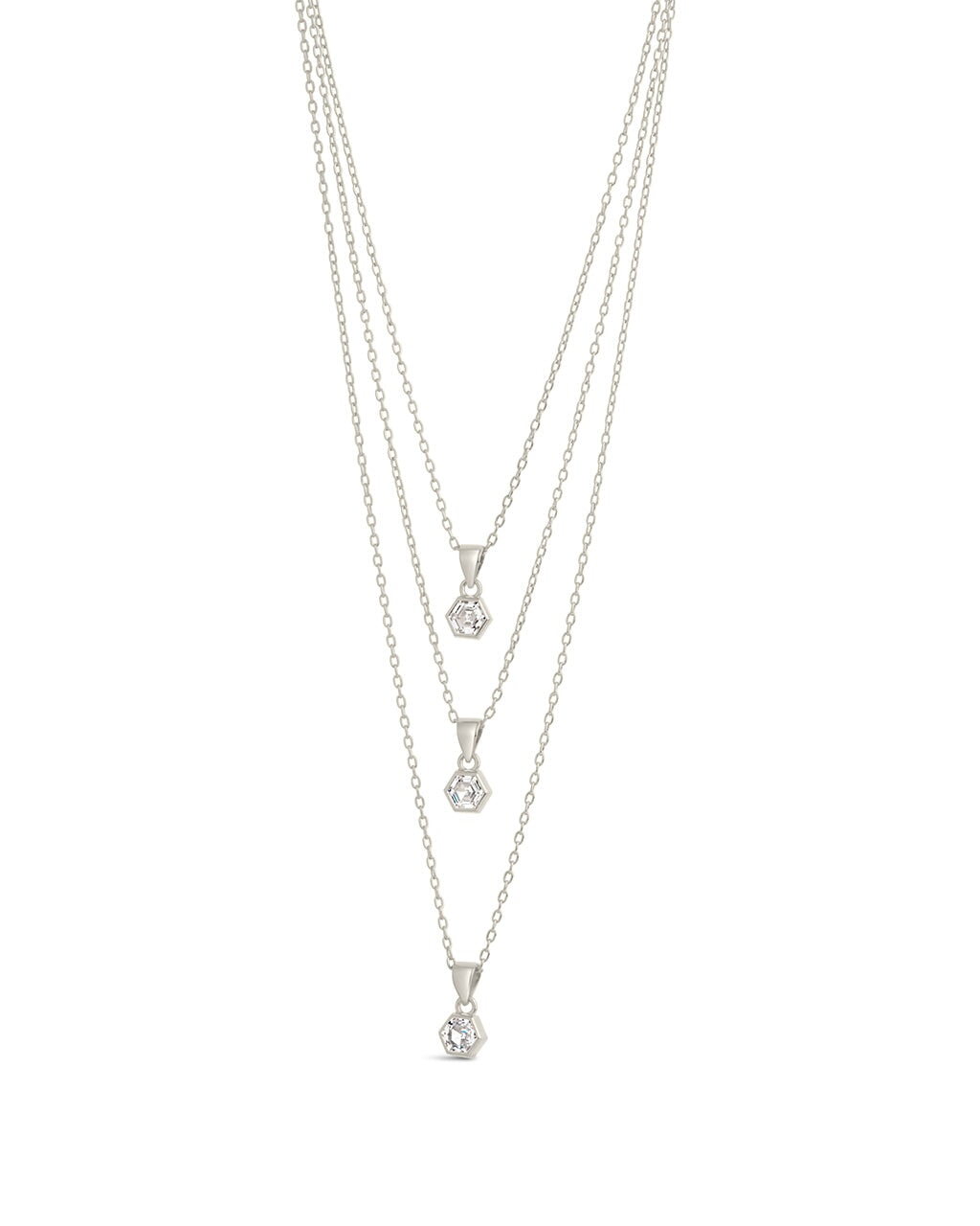 Gia Layered Necklace Necklace Sterling Forever Silver 
