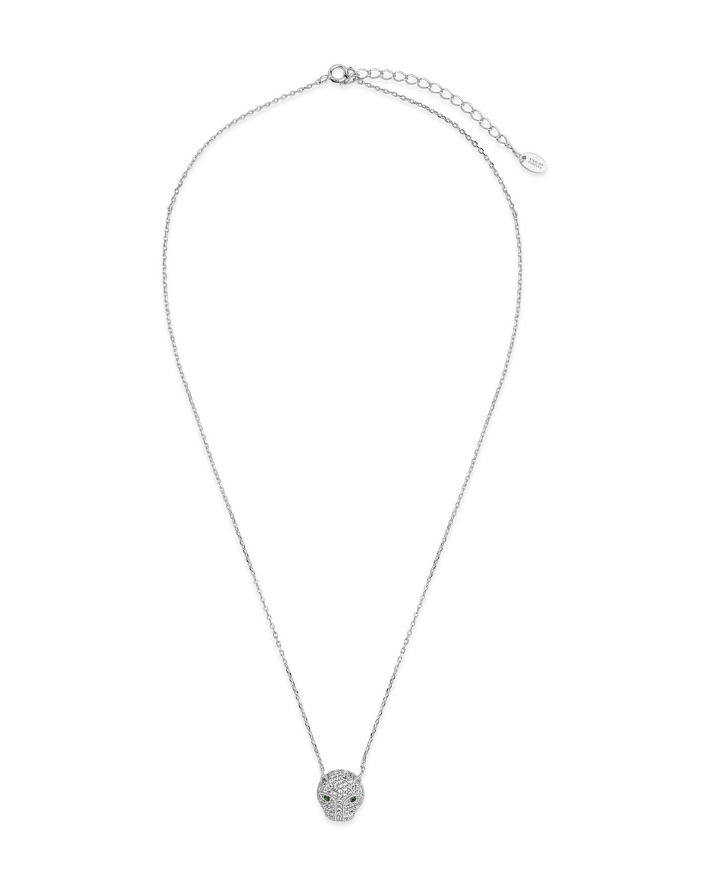 Sterling Silver Jaguar CZ Pendant Necklace Sterling Forever