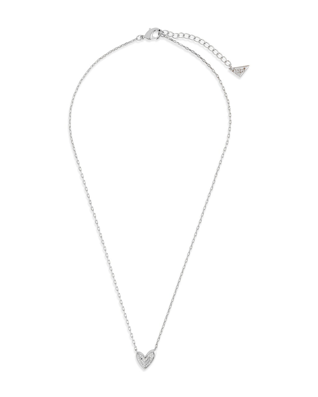 Sterling Silver Mabel CZ Heart Pendant Necklace - Sterling Forever