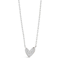 Sterling Silver Mabel CZ Heart Pendant Necklace - Sterling Forever