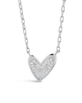 Sterling Silver Mabel CZ Heart Pendant Necklace - Sterling Forever