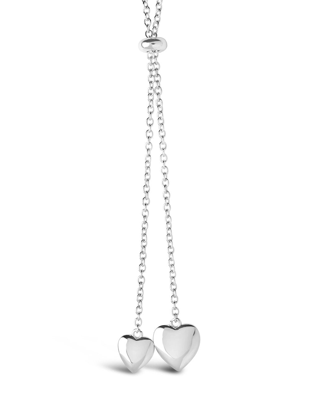 Dangling Heart Bolo Slider Necklace - Sterling Forever