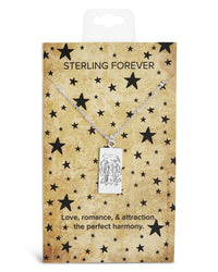 The Lovers Tarot Card Necklace - Sterling Forever