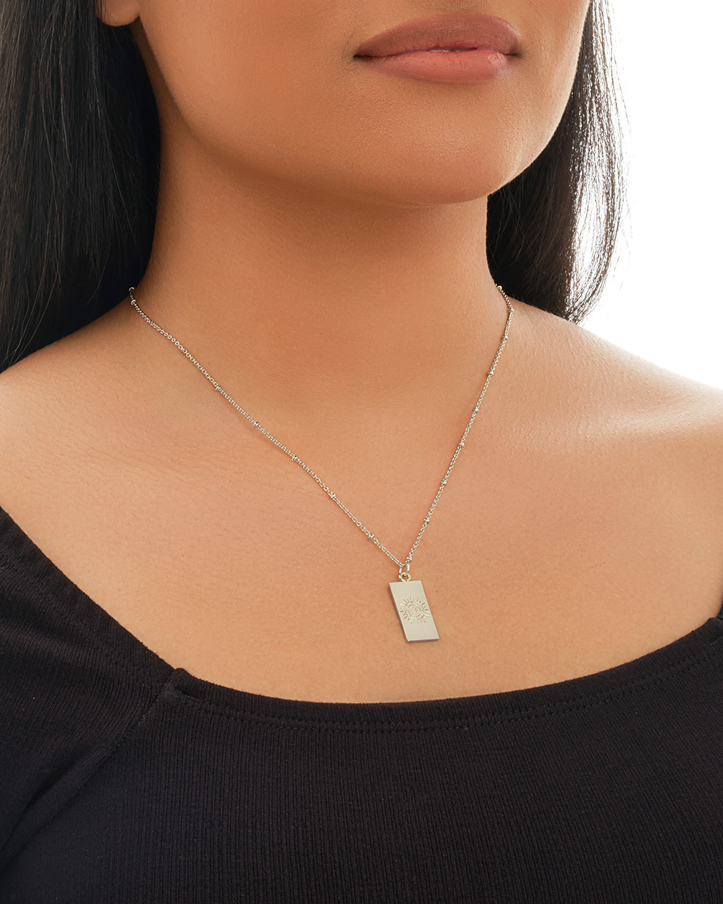 Wheel of Fortune Tarot Card Necklace Necklace Sterling Forever 