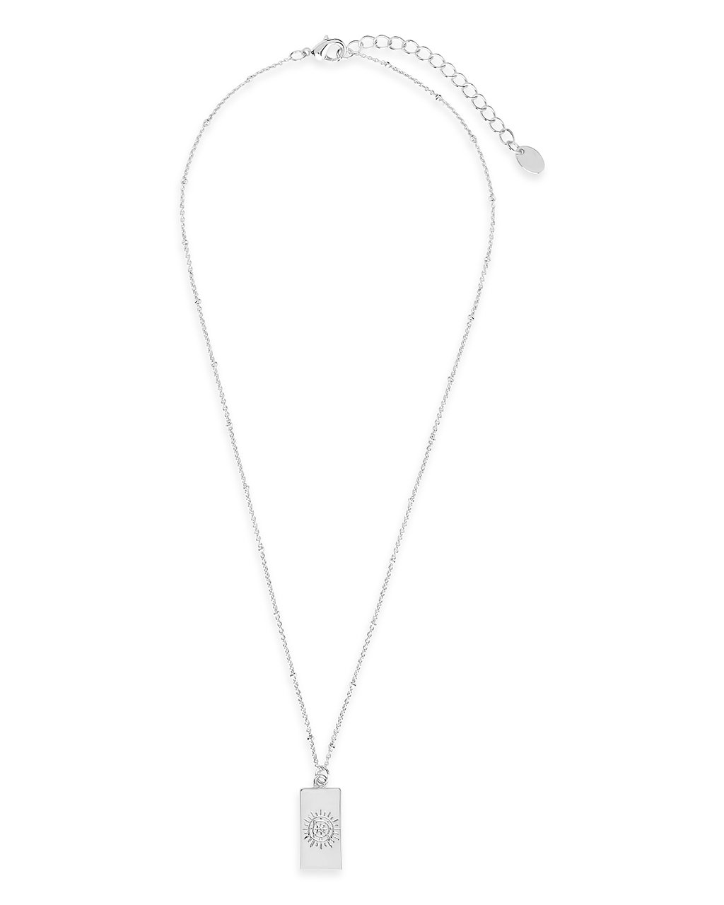 Wheel of Fortune Tarot Card Necklace - Sterling Forever
