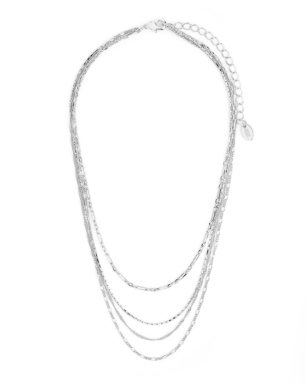 Multi Chain Layered Necklace - Sterling Forever
