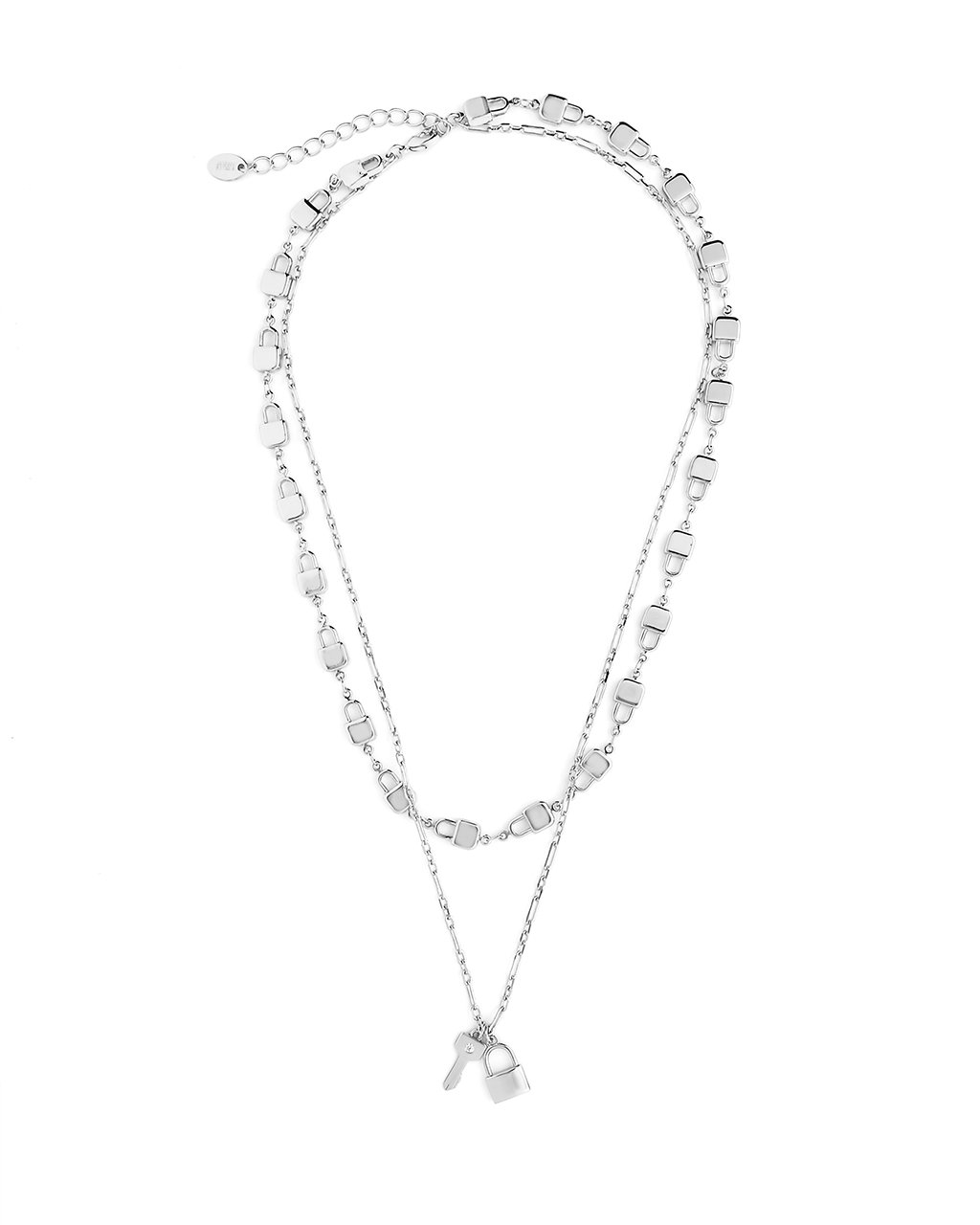 Lock & Key Layered Necklace Necklace Sterling Forever