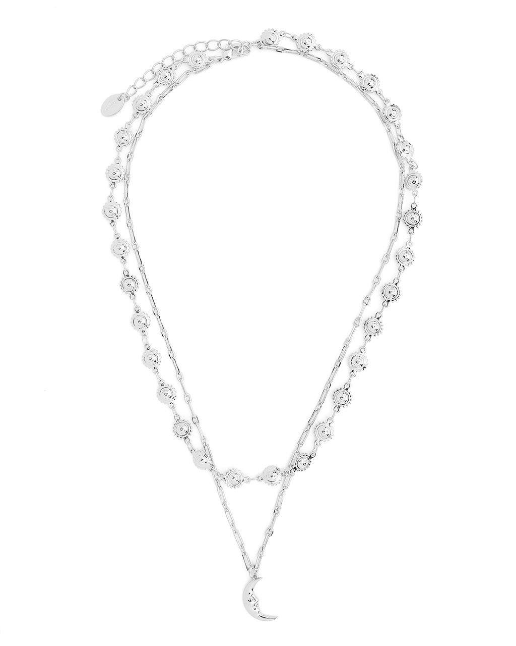 Sun Chain & Moon Layered Necklace Necklace Sterling Forever