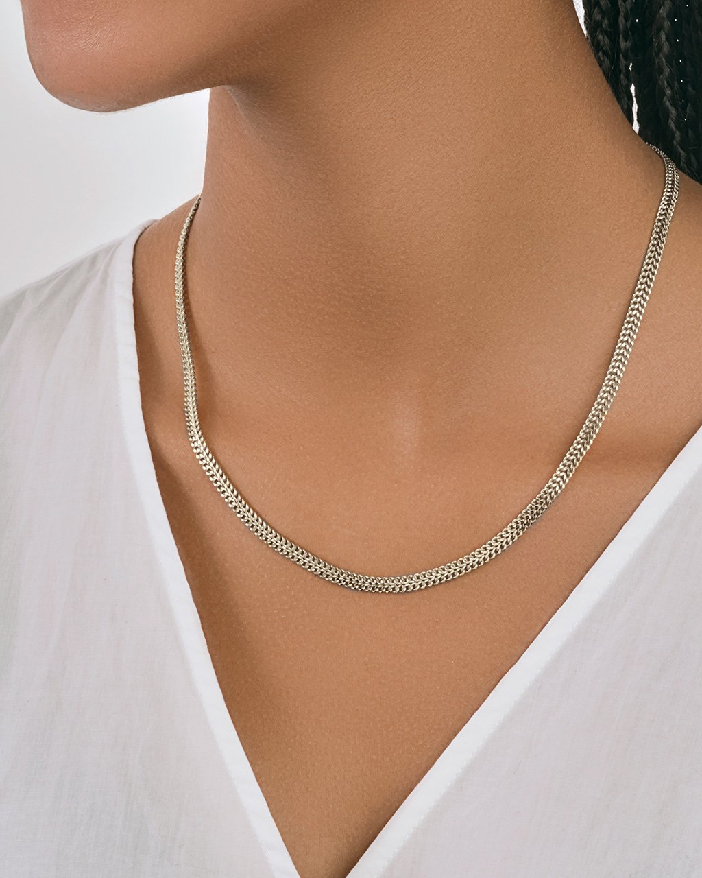 Flat Link Chain Necklace Sterling Forever 