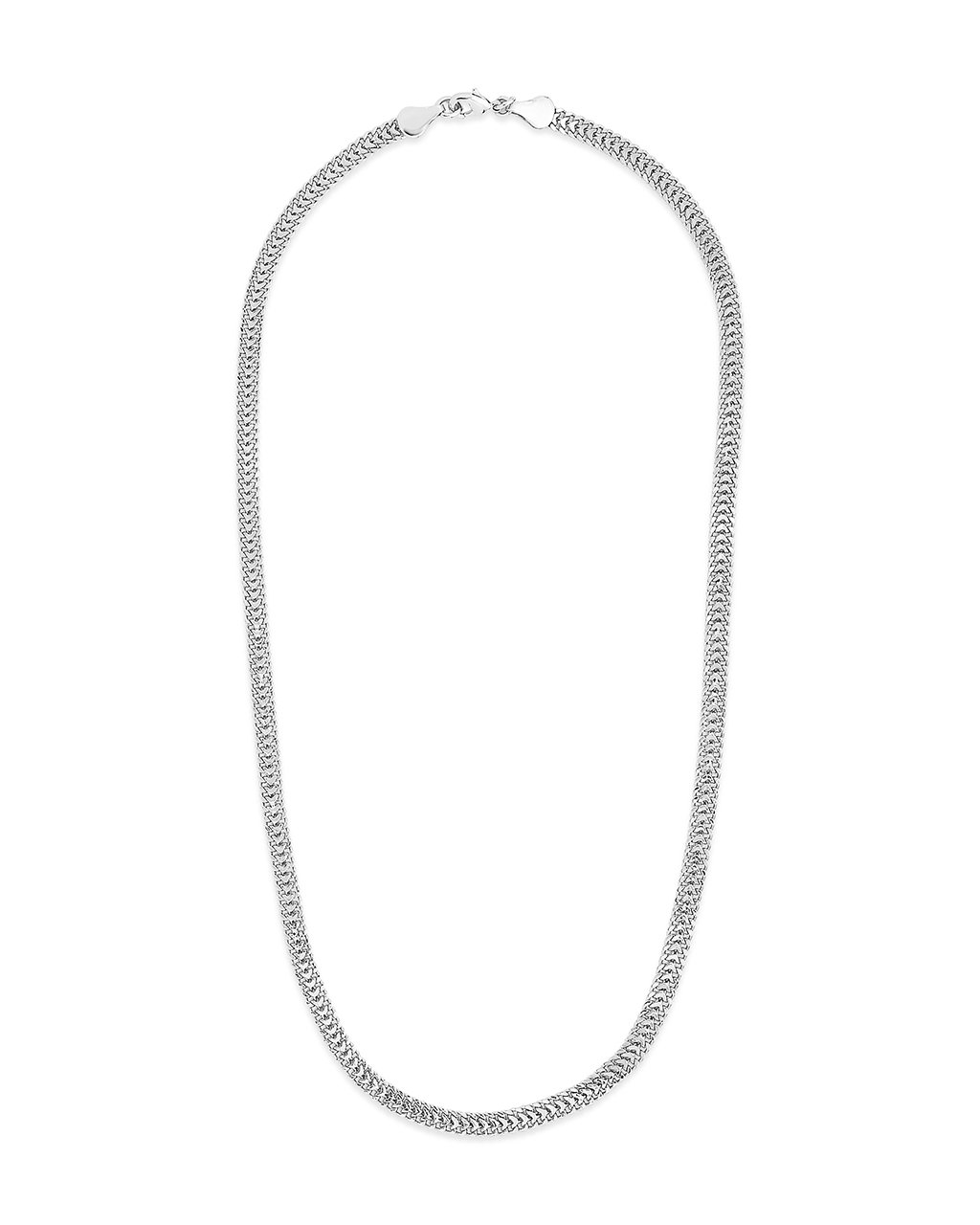 Flat Link Chain Necklace Sterling Forever Silver