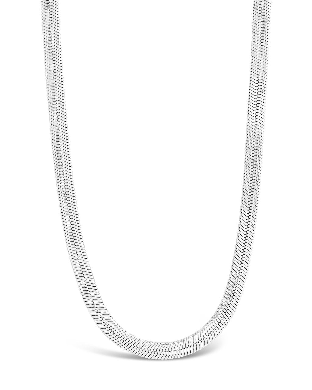 Herringbone Chain Necklace Sterling Forever 