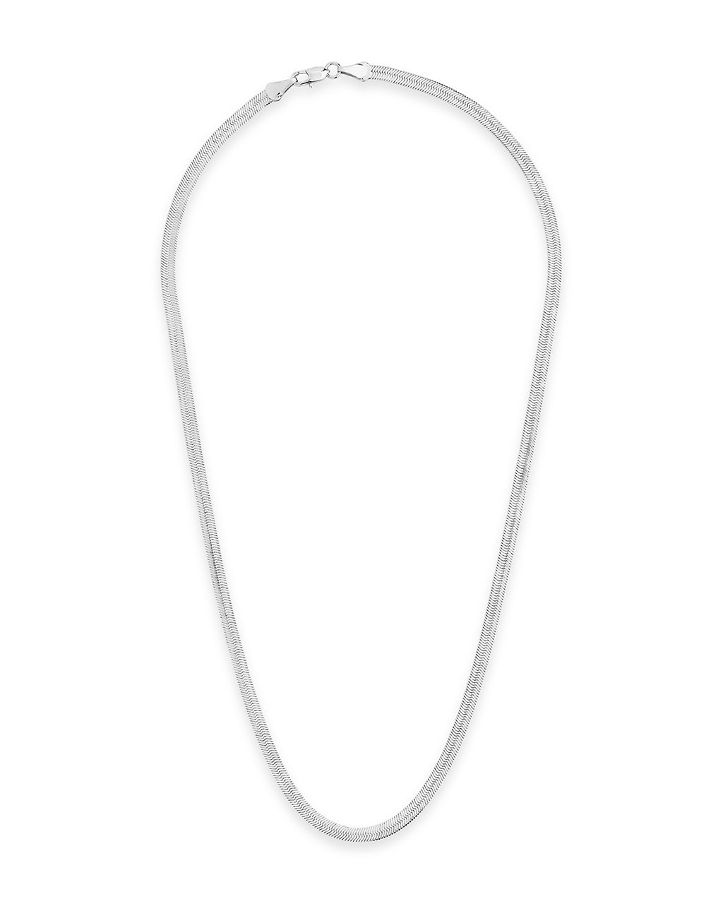 Herringbone Chain Necklace Sterling Forever 