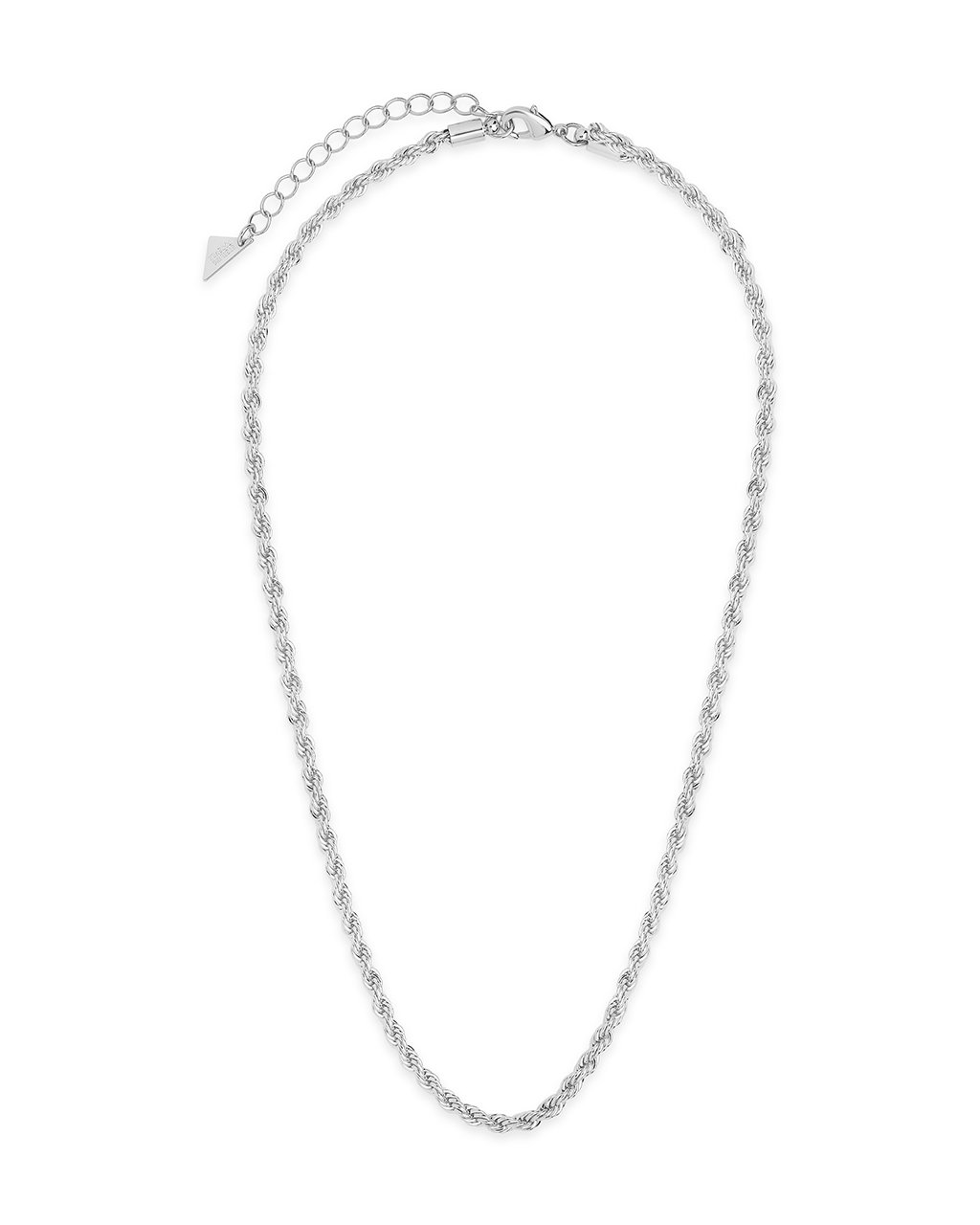 Rope Braided Twist Chain Necklace Sterling Forever 