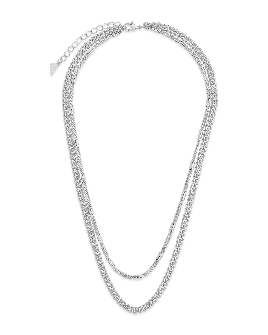 Everyday Minimalist Layering Necklace Chains | Caitlyn Minimalist Sterling Silver / Curb Chain Necklace