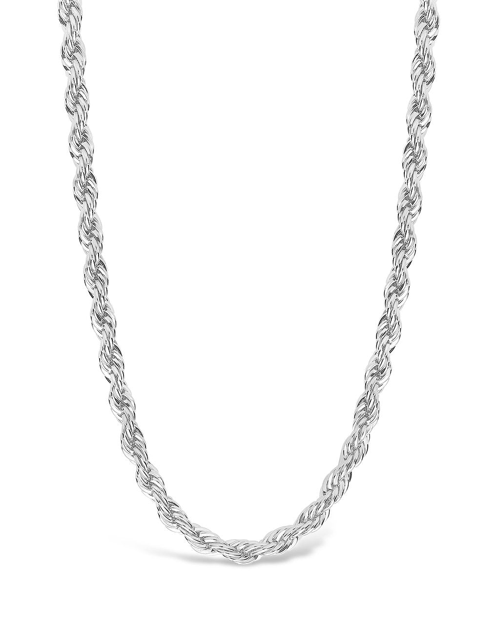 Rope Twist Chain Necklace Sterling Forever Silver 
