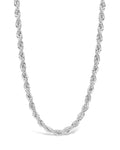 Rope Twist Chain Necklace Sterling Forever Silver 