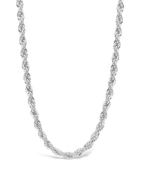 Rope Twist Chain Necklace Sterling Forever Silver 