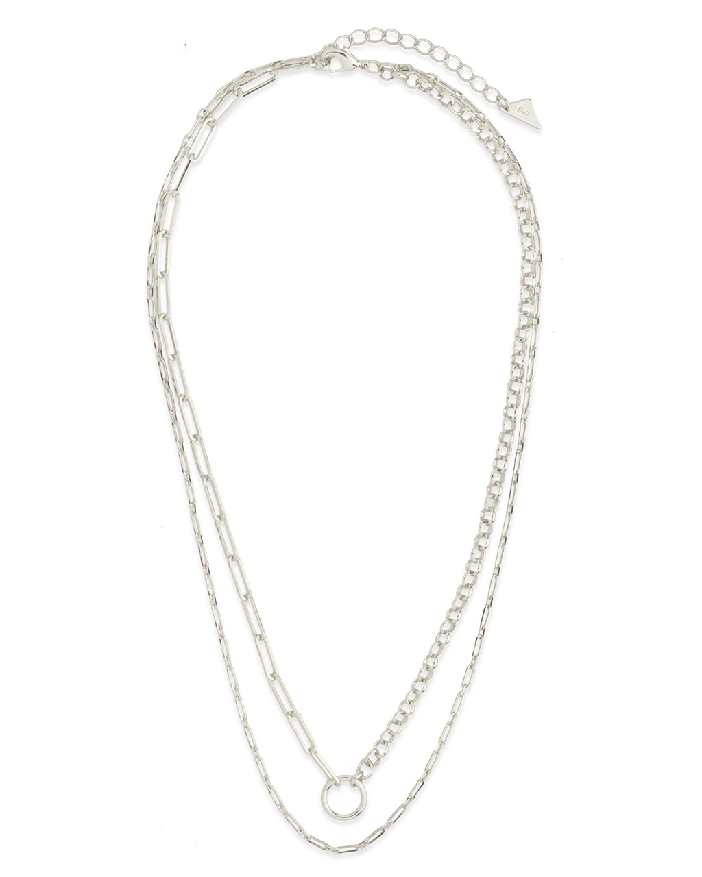 Sloane Layered Chain Necklace Necklace Sterling Forever 