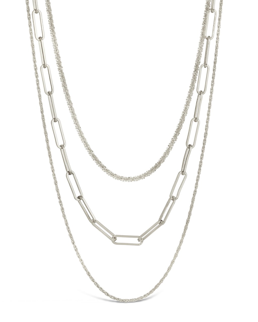 Kori Triple Layered Necklace Necklace Sterling Forever Silver 